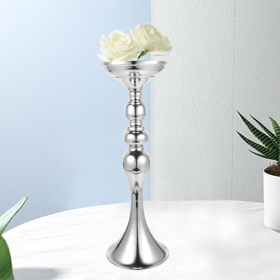 WEUVEB Metal Decorative Vase for Wedding Centerpiece, Aluminium Alloy Flower Vase, Home Decor , 1 Pack
