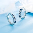 thumbnail image 3 of Fiudx Anillo de Diamantes Azules, Elegante Banda de Cristal Azul con Incrustaciones, Elegante Diseño de Acero Inoxidable, Perfecto para Reuniones o Fiestas En Casa, Gran Regalo para La Familia, Acces, 3 of 6