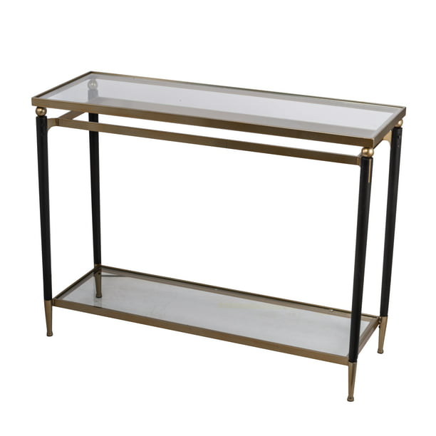 A B Home Modern Chic Gold And Black, Black Gold Console Table
