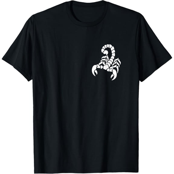 t-shirt Left Chest Scorpio Design Funny Arachnologist Scorpion T-Shirt mens,black,women,funny,journey,Crew Neck, Short Sleeve,printing
