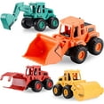 thumbnail image 5 of Construction Toy, Friction Powered Construction Truck Toys Vehicles, Push and Go Construction Sand Truck Toys, Outdoor Toys with Bulldozer Excavator Roller Truck Gift for 3 4 5 6 7 8 Year Old Boys, 5 of 6