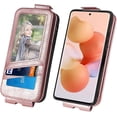 thumbnail image 4 of Zipper Wallet Case for Xiaomi 12T with Card Holder Slot, PU Leather Adjustable Kickstand Flip Handbag Phone Cover for Xiaomi 12T/12T Pro SDLL Rose Gold, 4 of 7
