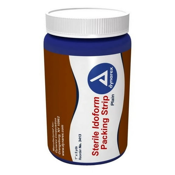 Dynarex Iodoform Packing Strips Sterile 1 x 5 yds, 1 Ea