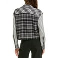 thumbnail image 2 of alice + olivia womens  Clifton Crop Shirt, s, Grey, 2 of 3