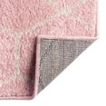 thumbnail image 4 of Unique Loom Trellis Frieze Collection Area Rug - Geometric (3' Square Light Pink/Ivory), 4 of 7