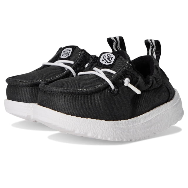 Zapatos HEYDUDE Lil Dudes para Bebés y Niños Pequeños Negro Talla 3 Mediano