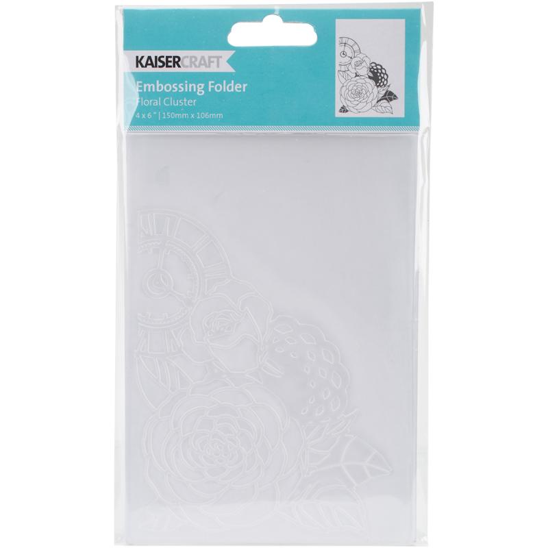 Kaisercraft Embossing Folder 4"x6"floral Cluster
