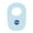 Light Blue, variant on Creative Knitwear Infant Striped Bib with NASA Embroidery