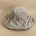 thumbnail image 2 of CoCopeaunts Corduroy Bucket Hat Women Autumn Winter Warm Leisure Folds Drawstring Basin Hat Wide Brim Ruffles Fisherman Hat, 2 of 8