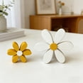 thumbnail image 6 of 2-Pack Wooden Flower Shelf Sitter Decorations | Set of 2 White Wood Tabletop Ornaments for Home Office Desk Living Room Bedroom | 6.3" and 5.12" Floral Accents, 6 of 6