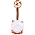 thumbnail image 1 of HUGFEGWE Stainless Steel Belly Button Rings, Turquoise Navel Rings Barbells, Body Piercing Jewelry, Women Girls Belly Piercing Jewelry CJB91-47450, 1 of 2