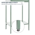 thumbnail image 5 of Mint Green Tempered Glass High Cabinet with Arched Fluted Glass Door, Adjustable Shelves & Anti-Tip Feet for Kitchen Storage & Display - Space-Saving & Durable Design, 5 of 9