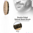 thumbnail image 2 of Pushtek Premium Boar Bristle Beard Brush for Men - Natural Wooden Travel Size, Soft & Anti-Static Facial Hair Grooming Kit, Pocket-Friendly Design (Gift Ready), 2 of 6