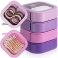 thumbnail image 1 of Organizador de corbatas para el cabello Kathfly, contenedor portátil para accesorios, 4 unidades, 1 of 6