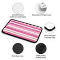 thumbnail image 5 of Car Handrails Box Pad 12.6 X 7.5 In Waterproof Non-Slip Wear-Resisting Durable Breathable Strong Tensile And Tensile Stretch Pink Stripe_3, 5 of 7
