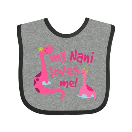 

Inktastic My Nani Loves Me Girls Gift Gift Baby Girl Bib