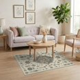 thumbnail image 3 of ODIKA Front Weathered Door Motif Scattered Contemporary Bedside Beige for Home Office, Gaming Room, Under Desk, Non-Slip Chair-Friendly, 3 of 7