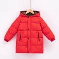 thumbnail image 2 of Toddler Kids Winter Coats with Hooded Light Puffer Coat Warm Padded Jacket Coat for Baby Boys Girls 2-7 Years, 2 of 5