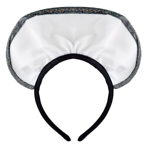 Sparkly French Maid Headband - Cute Lolita Maid Costume Headpiece, Halloween, Cosplay Dress Up, Bachelorette Party Accessory