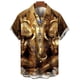 thumbnail image 4 of Camisa hawaiana con estampado de elefante en 3D, ropa de verano, manga corta, informal, con solapa y botones, para playa, ropa de calle para hombre, 4 of 5
