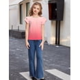 thumbnail image 6 of Arshiner Girls Summer Blouse Ruffle Short Sleeve Pleated Crewneck Casual Tops Tees Blouses, 6 of 6