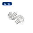 thumbnail image 3 of Uxcell M6x8mm Phillips Hex Head Flange Bolts, 20 Pack 304 Stainless Steel Screws, 3 of 5