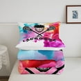 thumbnail image 5 of Erosebridal Sports Lacrosse Bedding Sets King with Comforter, Ice Hockey Duvet Insert, Watercolor Room Decor, 3pcs, 5 of 7