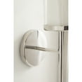 thumbnail image 3 of Kate and Laurel Blaise Transitional Metal Wall Sconce, 5 x 6 x 14, Silver, Modern Round Candle Holder with Removable Glass Cylinder for Flameless Candles, 3 of 9