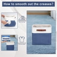 thumbnail image 2 of Fabric Storage Bins Baskets For Shelves 4 Pack Decorative Linen Closet Organizers With Handles For Clothes Home Office Organization, 2 of 7