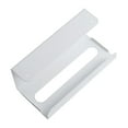 thumbnail image 4 of Cubierta para soporte de caja de pañuelos, caja de almacenamiento de pañuelos montada en la pared debajo del gabinete, hogar y Blanco, 4 of 9