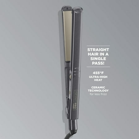 Conair - InfinitiPRO 1" Ceramic Flat Iron - Black