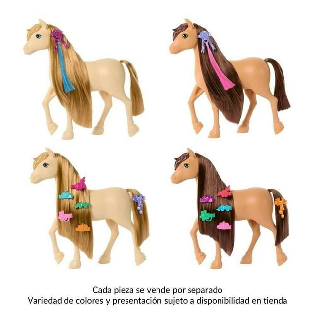 Set de Juego Barbie Detective La Gran Carrera de Caballos Pony Peinados Divertidos Sorpresa Varios Modelos 1 pieza
