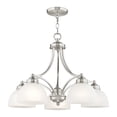 thumbnail image 2 of Livex Lighting Somerset Chandelier in Brushed Nickel, 2 of 9
