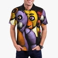 thumbnail image 2 of Lsque Five Nights At Freddy'S Pattern Golf Shirts for Men Dry Fit Print Moisture Wicking Performance Short Sleeve Polo Shirt-3X-Large, 2 of 7