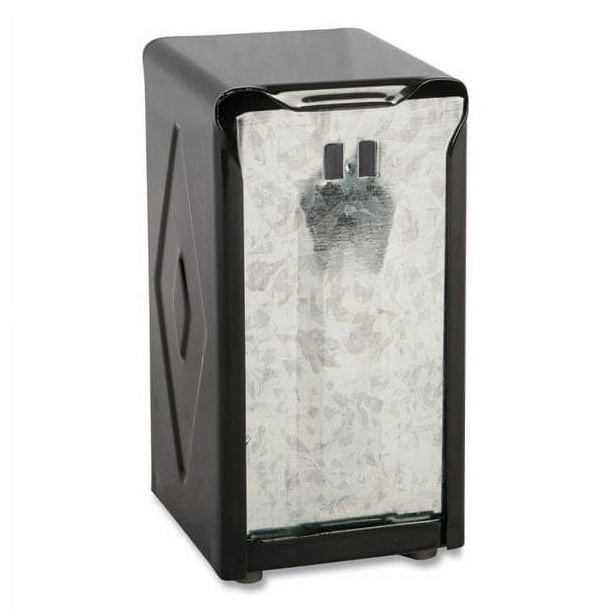 Tabletop Napkin Dispenser, Tall Fold, 3.75 x 4 x 7.5, Capacity: 150, Black Tabletop Napkin Dispenser, Tall Fold, 3.75 x 4 x 7.5, Capacity: 150, Black