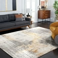 thumbnail image 4 of SAFAVIEH Craft Emmet Abstract Area Rug, Grey/Beige, 5'3" x 5'3" Square, 4 of 11