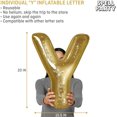 thumbnail image 3 of Pool Party Decorations Inflatable Pool Floats Single Letter (A) by FFIY– Large 20” Gold Alphabet Letter Balloon Indoor Outdoor Decor for Beach Party and Backdrop Banner, 3 of 8