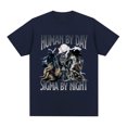 thumbnail image 4 of Camiseta con estampado de lobo divertido para hombres y mujeres, camisa de manga corta de algodón, informal, de gran tamaño, ropa de calle Unisex, 4 of 5