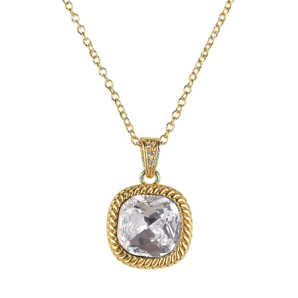 Collar para Mujer con Baño de Oro 14k o Plata LuckyLy, Cadena con Dije de Zirconia Cúbica, Modelo Cleo Azul
dorado UNITALLA