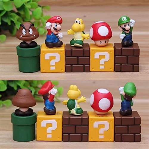 Super Mario Toys Mario personajes Mario Bros Figura de acción para niños Decoración de juguetes para niños Ser SENU SENU