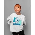 thumbnail image 2 of Aquarius Emoji Vibes - Trident Design Women's Sweatshirt, 2 of 4
