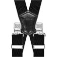 thumbnail image 4 of CHAO Tirantes Negros Para Hombre Ancho Ajustable Elástico Extra Fuerte 4 Clips En Forma De X, 4 of 5