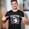 thumbnail image 2 of Retro Horror Great White Shark Gothic Ocean Graphic T-Shirt, Spooky Vintage Nautical Distressed Unisex Tee Shirt, 2 of 6