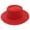 Red, variant on Dome French Top Hat, Classic Straw Boater Hat for Women, Elegant Wedding Ceremony Hat with Grosgrain Ribbon, Summer Garden Party and Church Hat-Red