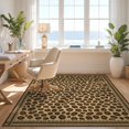 thumbnail image 3 of Design&I 5'x7' Washable Area Rug Decorations Brindle Print Featuring Interlocking Geometric Livingroom for Guest Room, Lounge, Apartment, Flatweave & Daily Traffic Ready, 3 of 7
