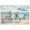 Unframe-style, variant on Vintage Coastal Beach Wall Art Rustic Bicycle Floral Ocean Bathroom Decor