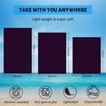 thumbnail image 5 of GZHJMY Beach Towel for Women Girls, Dark Purple Solid Color Bath Towel, Oversized Lightweight Sport Towel, 31x51 Inch, 5 of 7