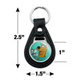thumbnail image 4 of Black Leather Scooby-Doo Ruh Roh Keychain, 4 of 6