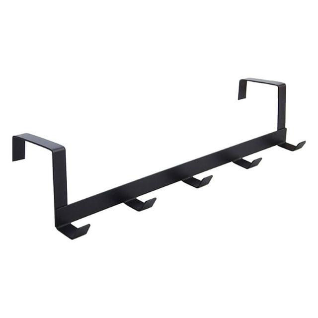 Hooks Rack Hat Hanger Organizer for Bathroom Door Towel Clothes Storage - 5 Coat Over Home Housekeeping & Organizers