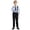 Dark Blue, variant on Boys Long Sleeve Button Up Shirt and Pants Outfit Set, Classic School Formal Wear for Kids, Academic Style Performance Suit, Daily Casual Wear, Ages 3-13